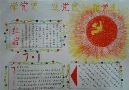 2020建黨節(jié)99周年手抄報(bào)一等獎(jiǎng)_建黨節(jié)手抄報(bào)圖片大全5篇