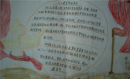 2020八一建軍93周年手抄報簡單又漂亮精選5篇