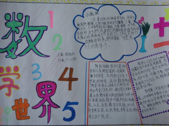 趣味數(shù)學(xué)手抄報(bào)